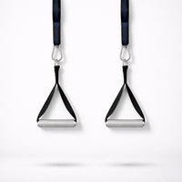 Gym Cable Machine Knurled Stirrup D- Handles
