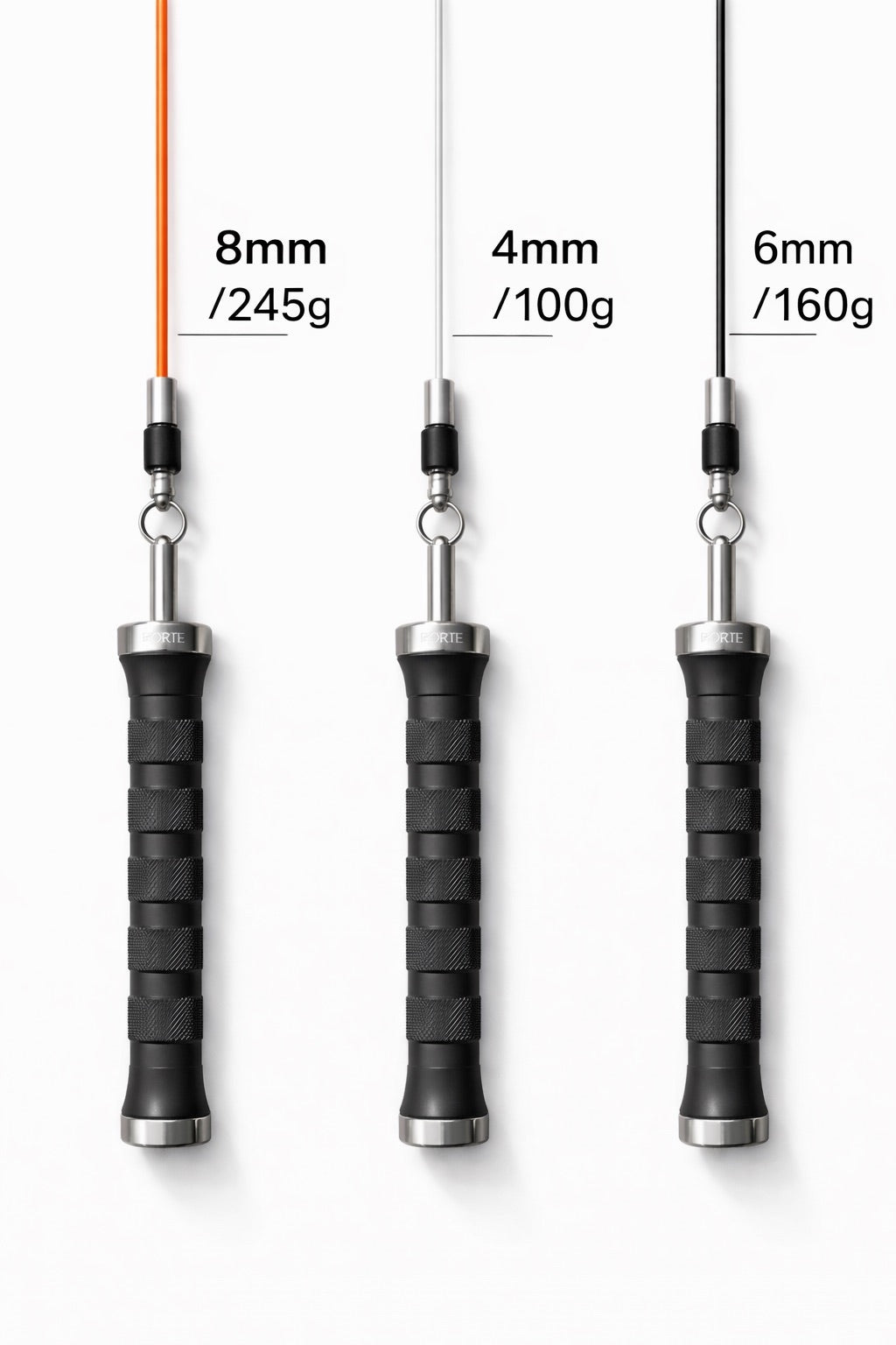 Trinity heavy rope set of 3 cables for skipping endurance