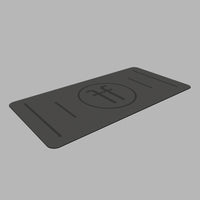 Handstand mat with hand positioning guide