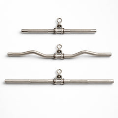 Triple Cable Attachment Pack | EZ Curl Bar Tricep Bar & Straight Bar