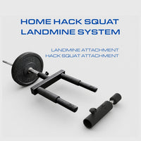 Home Hack squat landmine system