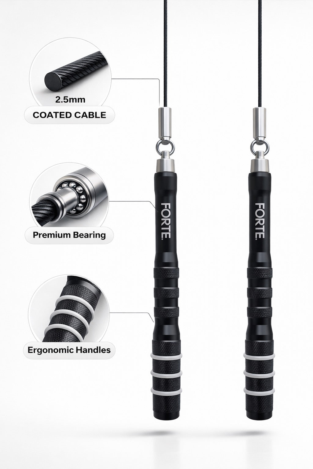 Forte Rope Performance Speed Rope – Forte Fitness Equipment