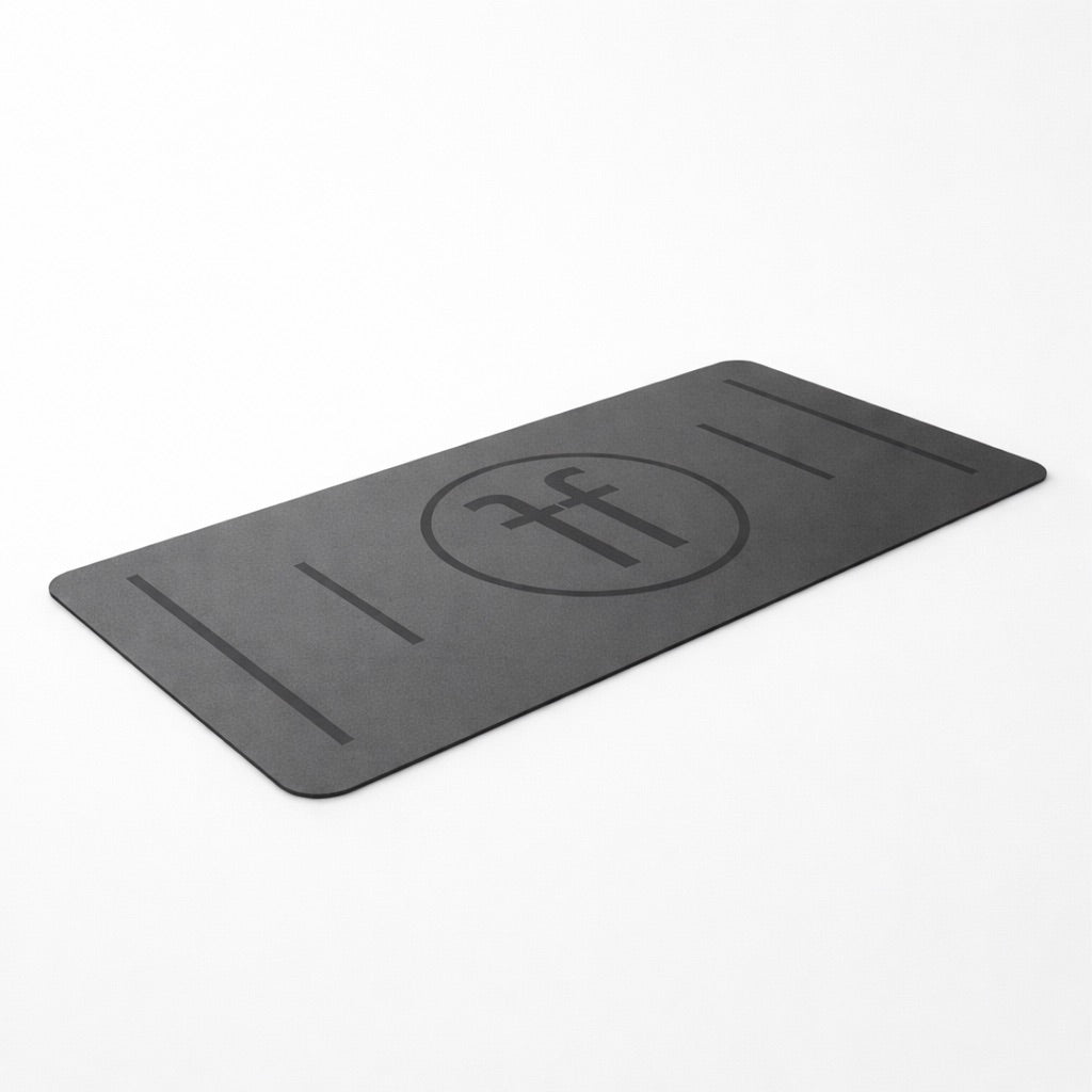Handstand mat with hand positioning guide