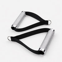 Gym Cable Machine Knurled Stirrup D- Handles