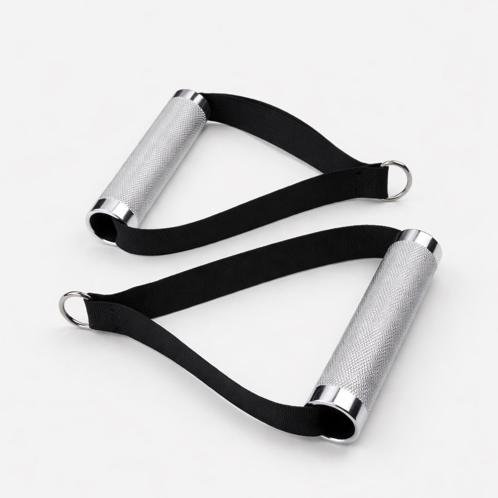Gym Cable Machine Knurled Stirrup D- Handles
