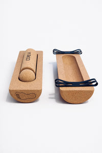 Footcare Kit - Cork Massage Roller, Ball & Toe Mobility Set for Recovery & Foot Strength