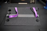 Slant Resist: Metal Slant Board – Heel Elevated Squat Platform with Band Resistance