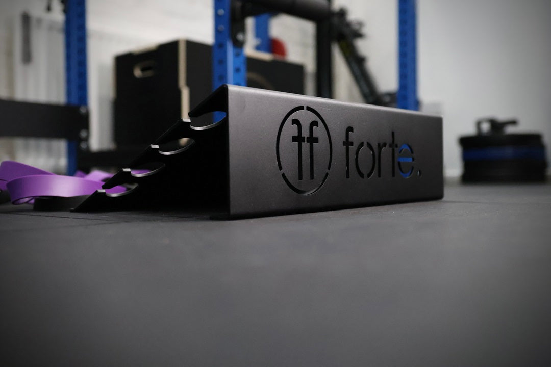 Slant Resist: Metal Slant Board – Heel Elevated Squat Platform with Band Resistance